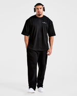 Apex Lifting Essentials Oversized T Shirt - Noir/Crème