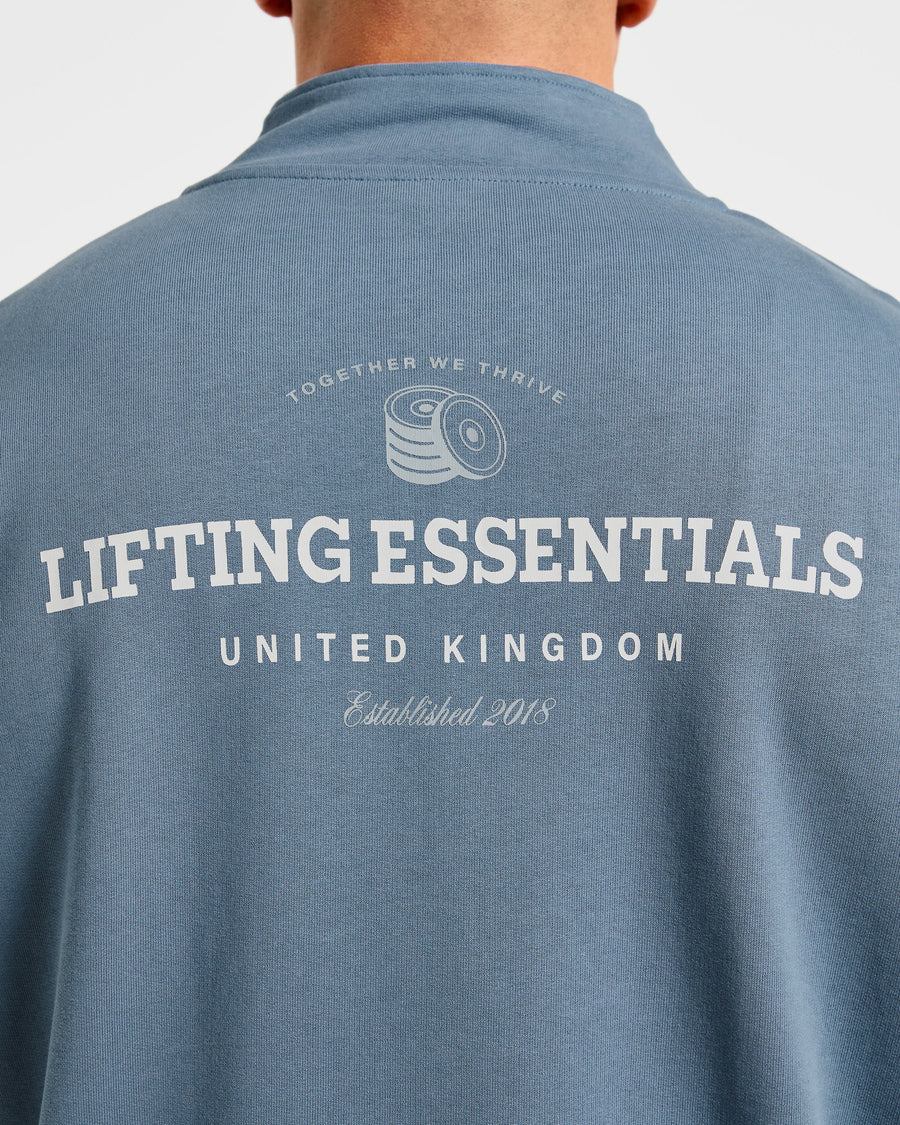 Apex Lifting Essentials 1/4 Zip Pullover - Titanium Bleu