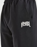 Heavy Lifting Gothic Oversized Joggers - Noir/Off Blanc