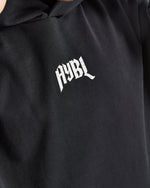 Heavy Lifting Gothic Oversized Hoodie - Noir/Off Blanc