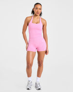 Enhance Seamless Halterneck Top - Sugar Rose