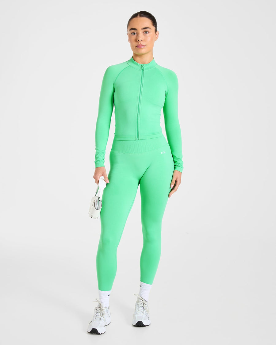 Enhance Seamless Jacket - Mint Vert