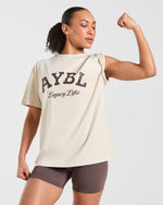 Legacy Lifts Oversized T Shirt - Beige