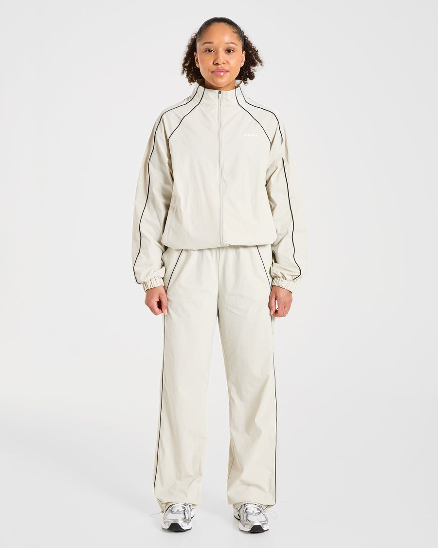 Retro Track Jacket - Off Blanc