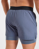 Signature 2 in 1 Shorts - Steel Bleu