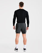 Signature 2 in 1 Shorts - Charcoal