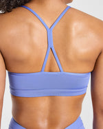 Essential Ruched Sports Bra - Cornflower Violet