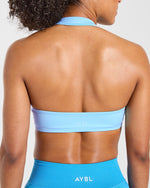 Essential Halterneck Sports Bra - Vibrant Bleu