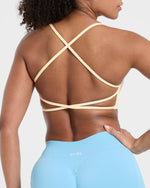 Essential Crossback Sports Bra - Jaune