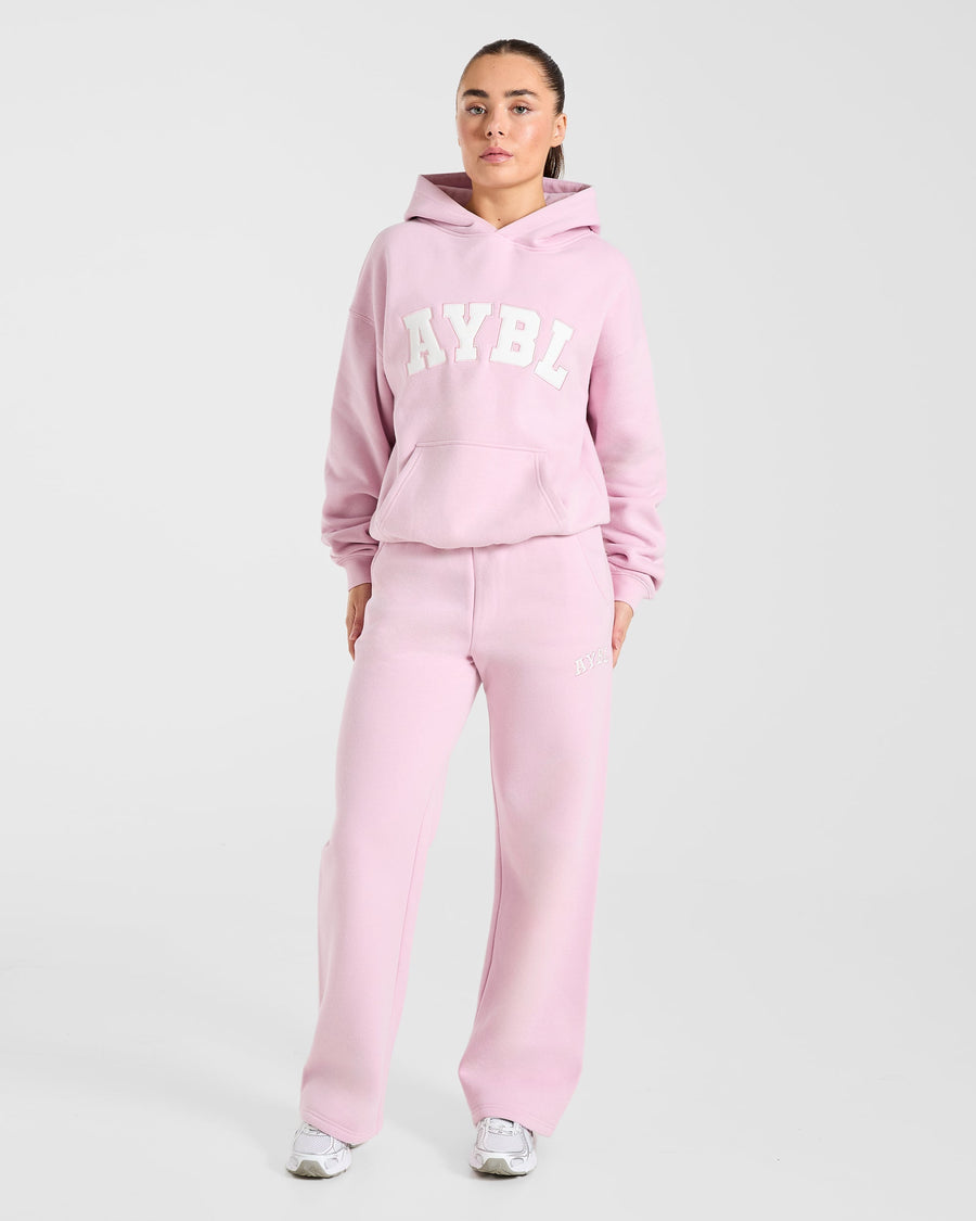 Varsity 2.0 Oversized Hoodie - Iced Rose