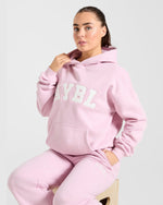 Varsity 2.0 Oversized Hoodie - Iced Rose