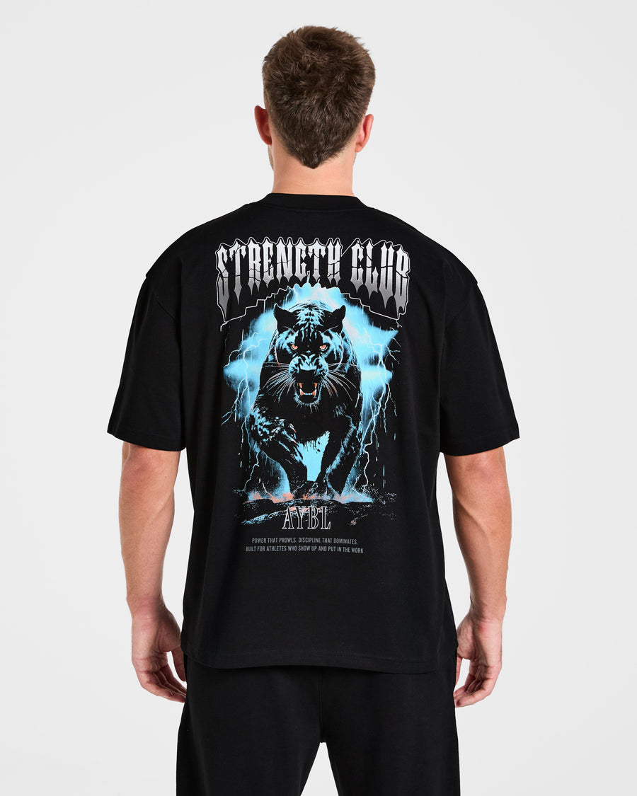 Hunt Your Goals Oversized T Shirt - Noir