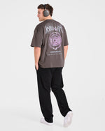 Doberman Strength Oversized T Shirt - Storm Gris