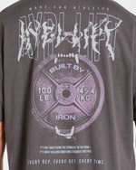 Doberman Strength Oversized T Shirt - Storm Gris