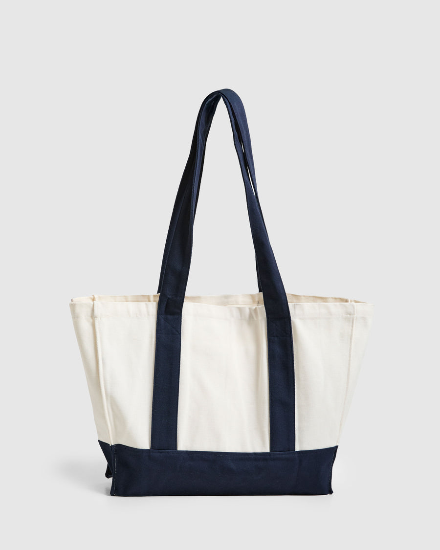 Sports Collective Tote Bag - Off White/Navy