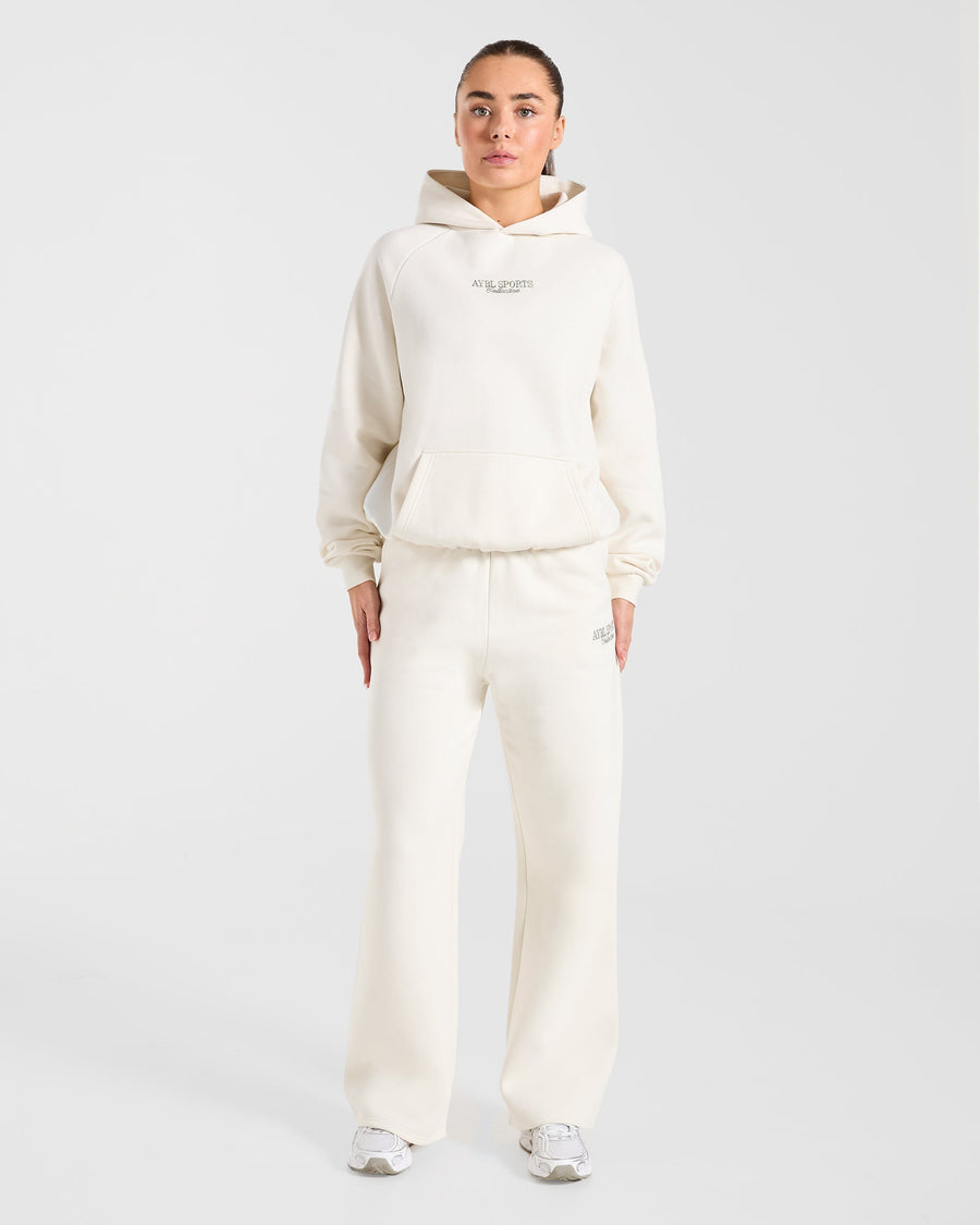 Sports Collective Oversized Hoodie - Off Off Blanc/Vert