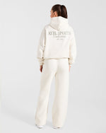 Sports Collective Oversized Hoodie - Off Off Blanc/Vert