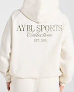 Sports Collective Oversized Hoodie - Off Off Blanc/Vert