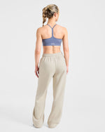 Sports Essentials Oversized Straight Leg Joggers - Sand
