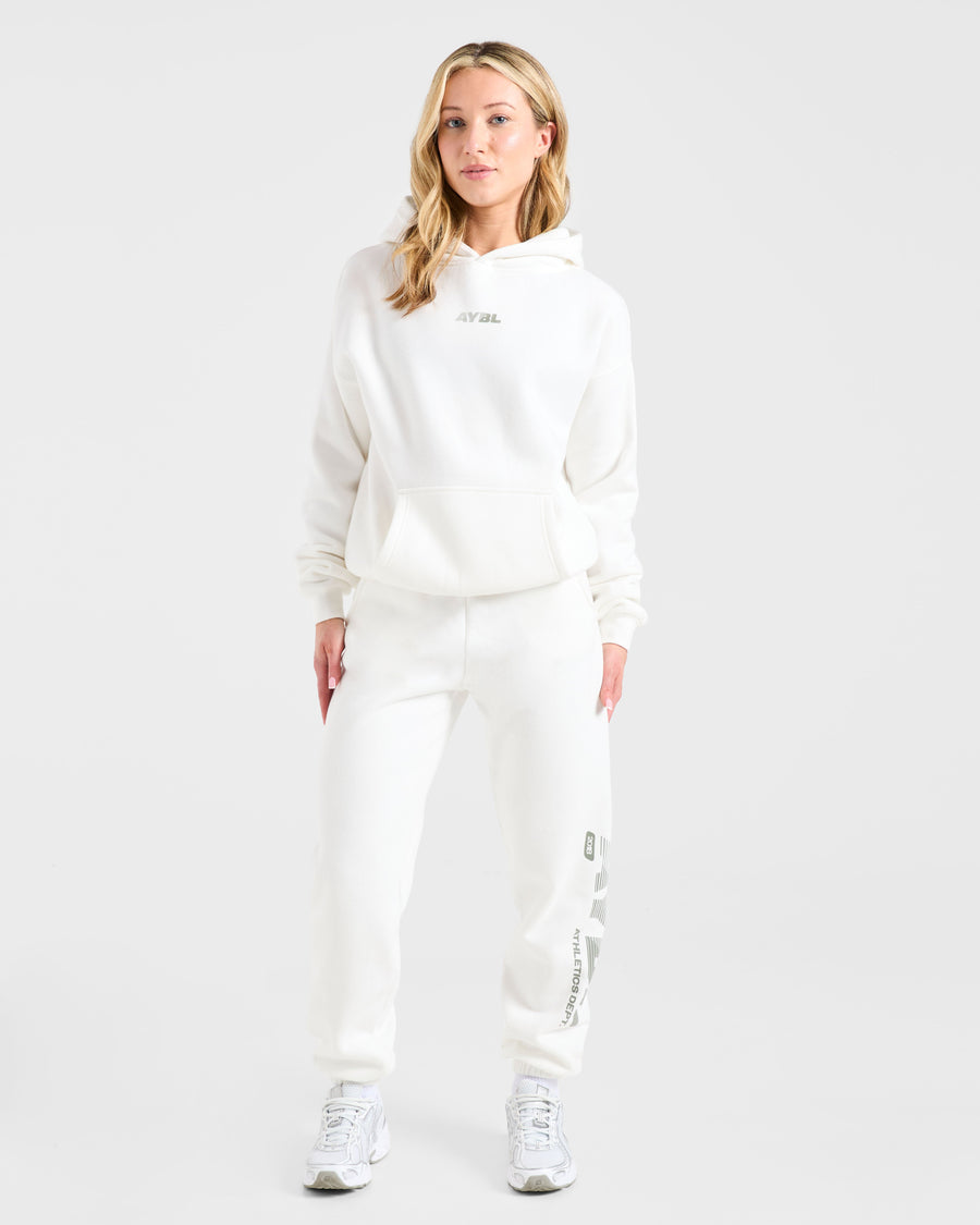 Athletics Dept Oversized Hoodie - Off Blanc