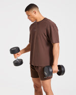 Force Oversized T Shirt - Marron