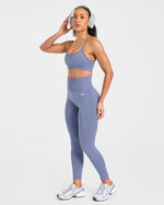 Empower Seamless Leggings - Slate Bleu