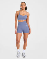 Empower Seamless Sports Bra - Slate Bleu