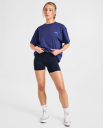 Sport Society Oversized T Shirt - Muted Navy