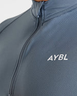Essential Seamless 1/4 Zip Pullover - Slate Bleu