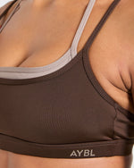 Essential Double Layer Sports Bra - Marron