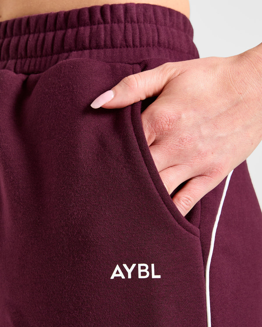 Form Straight Leg Joggers - Deep Mulberry