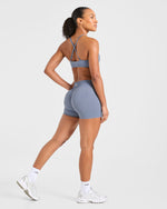 Enhance Seamless Shorts | 3.5" - Slate Bleu
