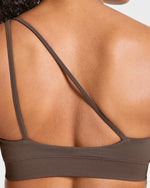 Enhance Seamless One Shoulder Sports Bra - Marron
