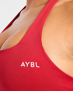 Enhance Seamless Halterneck Top - Rouge