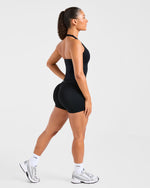 Enhance Seamless Halterneck Top - Noir