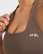 Enhance Seamless Halterneck Top - Marron