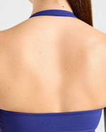 Enhance Seamless Halterneck Top - Cobalt Bleu