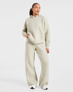Soft Oversized Knitted Hoodie - Seasalt