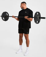 Lift Heavy Oversized T Shirt - Noir/Off Blanc