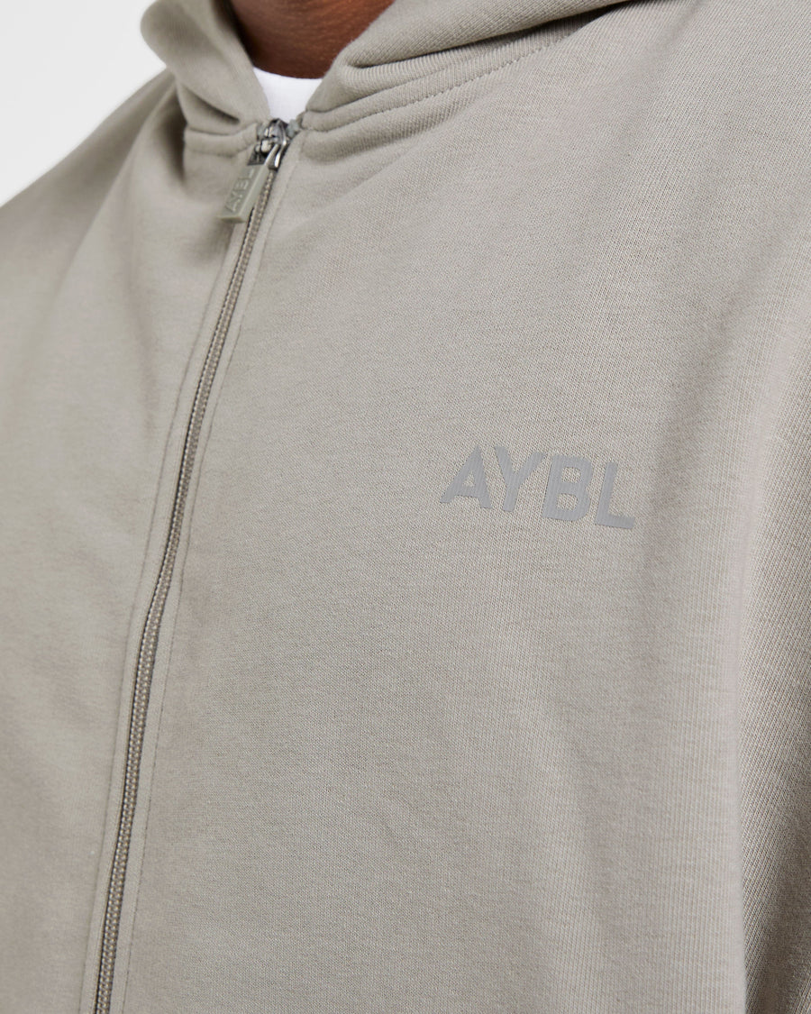 Craft Oversized Zip Up Hoodie - Misty