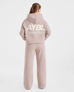 AYBL Sports Club Oversized Hoodie - Mink Rose