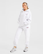 AYBL Sports Club Oversized Joggers - Gris Marl/Burgundy
