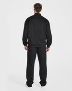 Classic Track 1/4 Zip Pullover - Noir/Charcoal