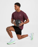 Essential T Shirt - Dark Plum