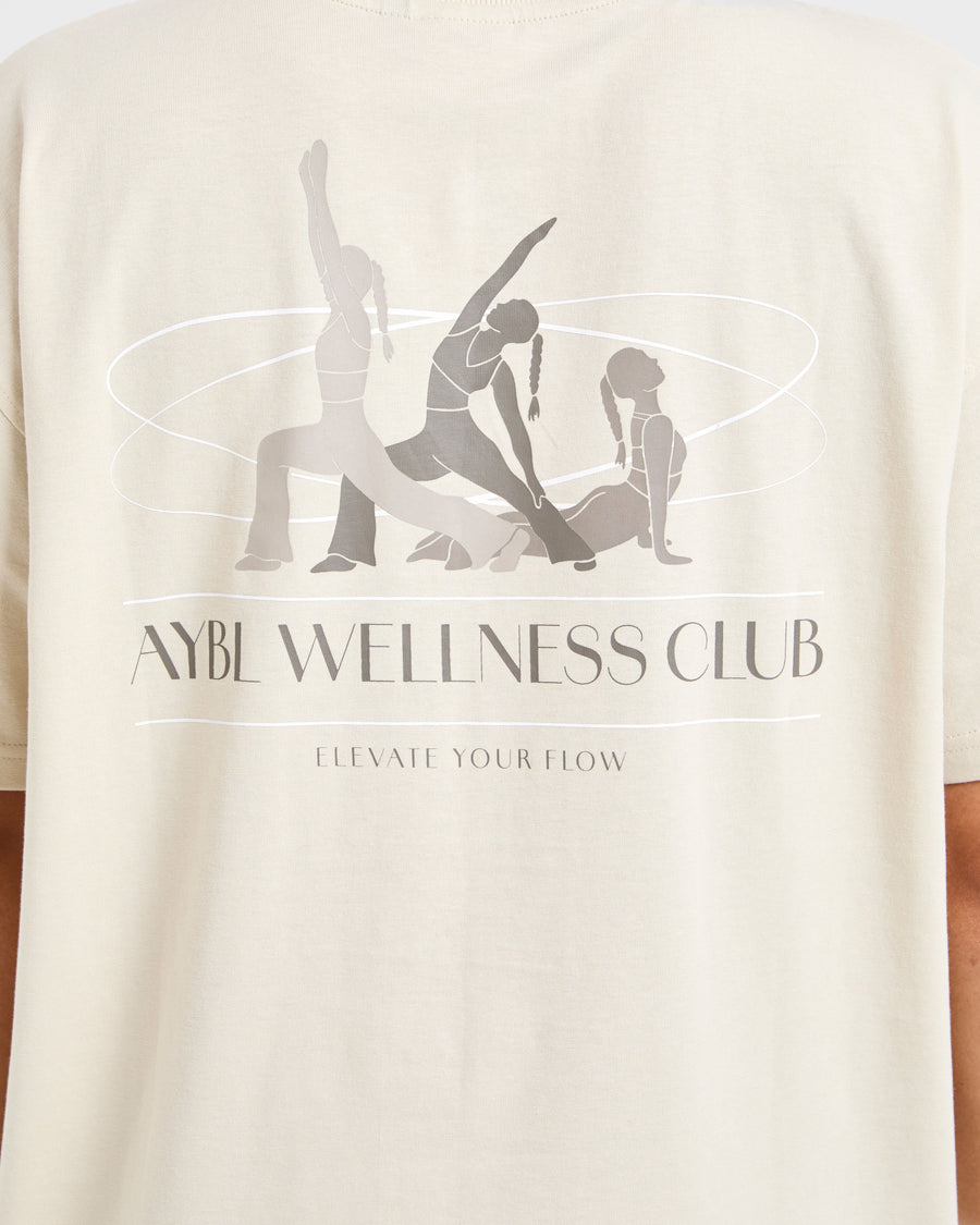 AYBL Wellness Oversized T Shirt - Beige