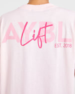 Lift Graphic Oversized T Shirt - Baby Rose