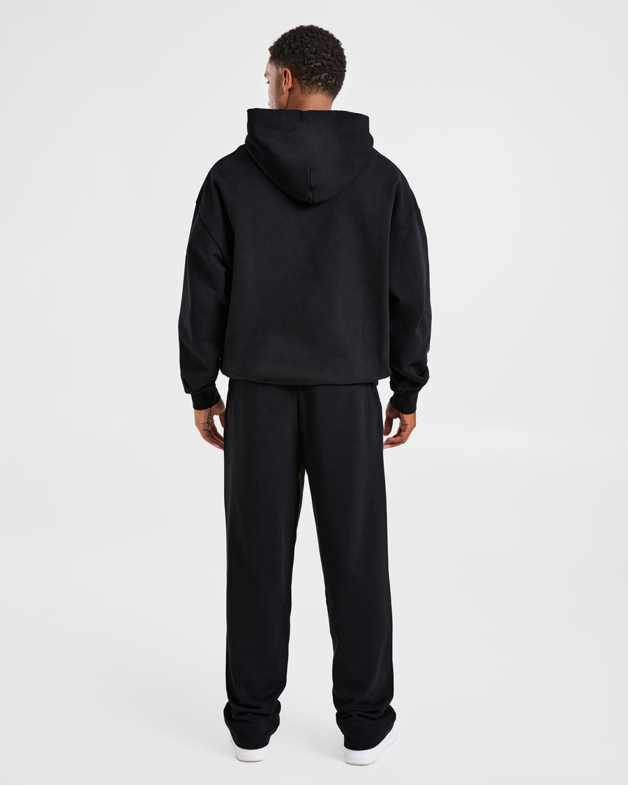 Elite Straight Leg Joggers - Noir/Charcoal