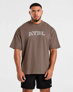 Elite Oversized T Shirt- Umber Marron