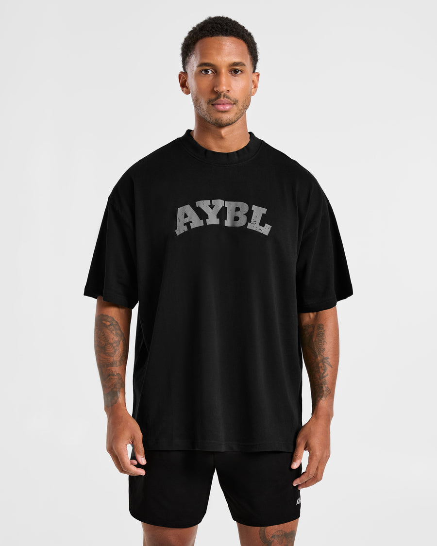 Elite Oversized T Shirt- Noir/Charcoal
