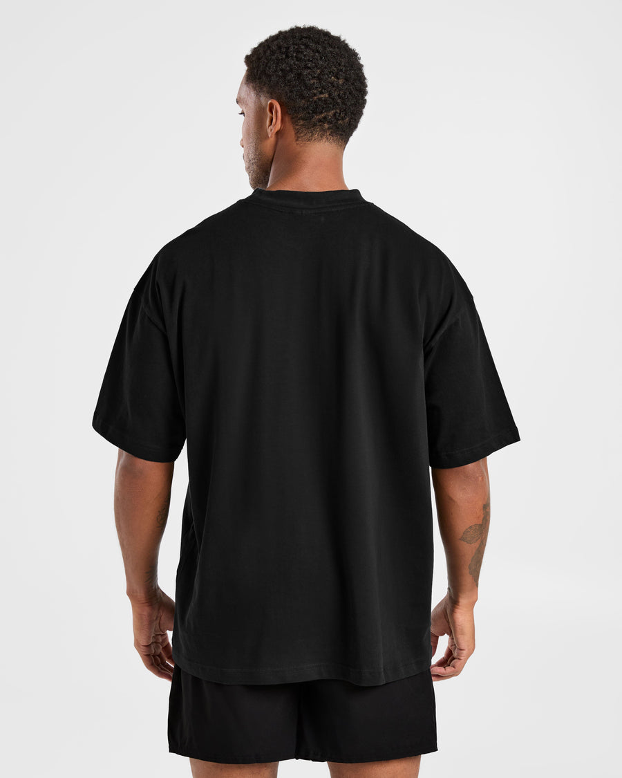 Elite Oversized T Shirt- Noir/Charcoal